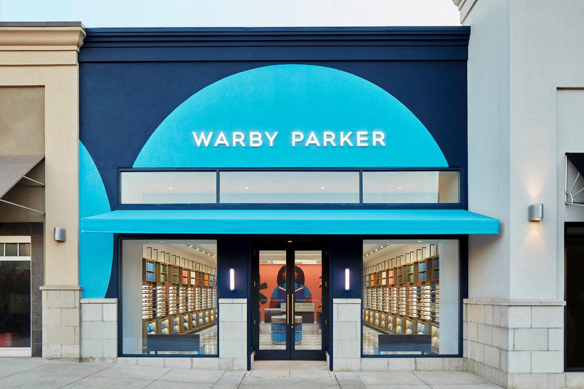 The facade of the Lehigh Valley Mall locaiton of Warby Parker