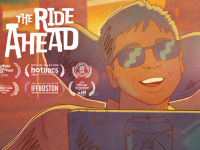 A poster promoting the movie The Ride Ahead