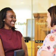 image of employee Kim Bruno and her supervisor Ainsley Lamberton