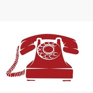 a red hotline style phone