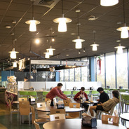 a view of Rathbone Dining Hall