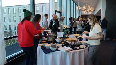 Staff and faculty gathered for the first annual Winter Festival